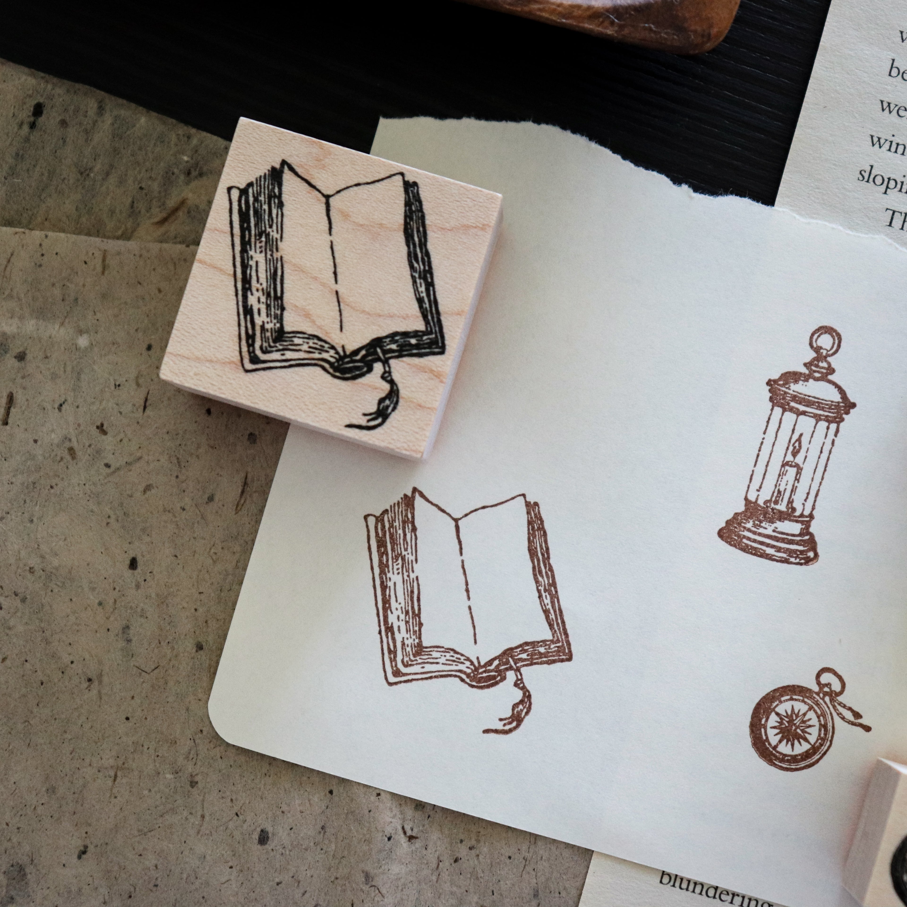 Keiko Endo- Wood Stamp- "Traveler" Series
