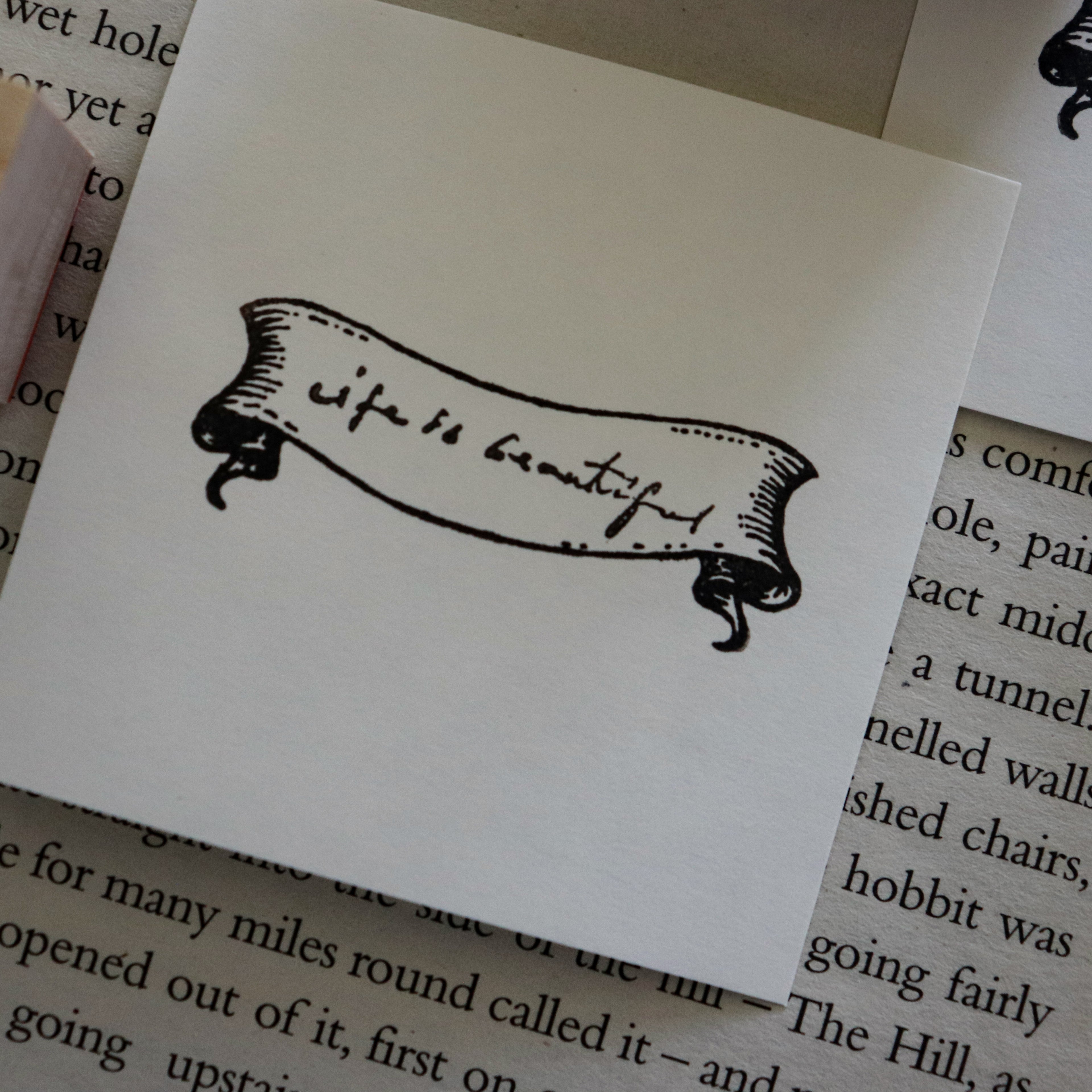 Keiko Endo- Wood Stamp- Ribbon