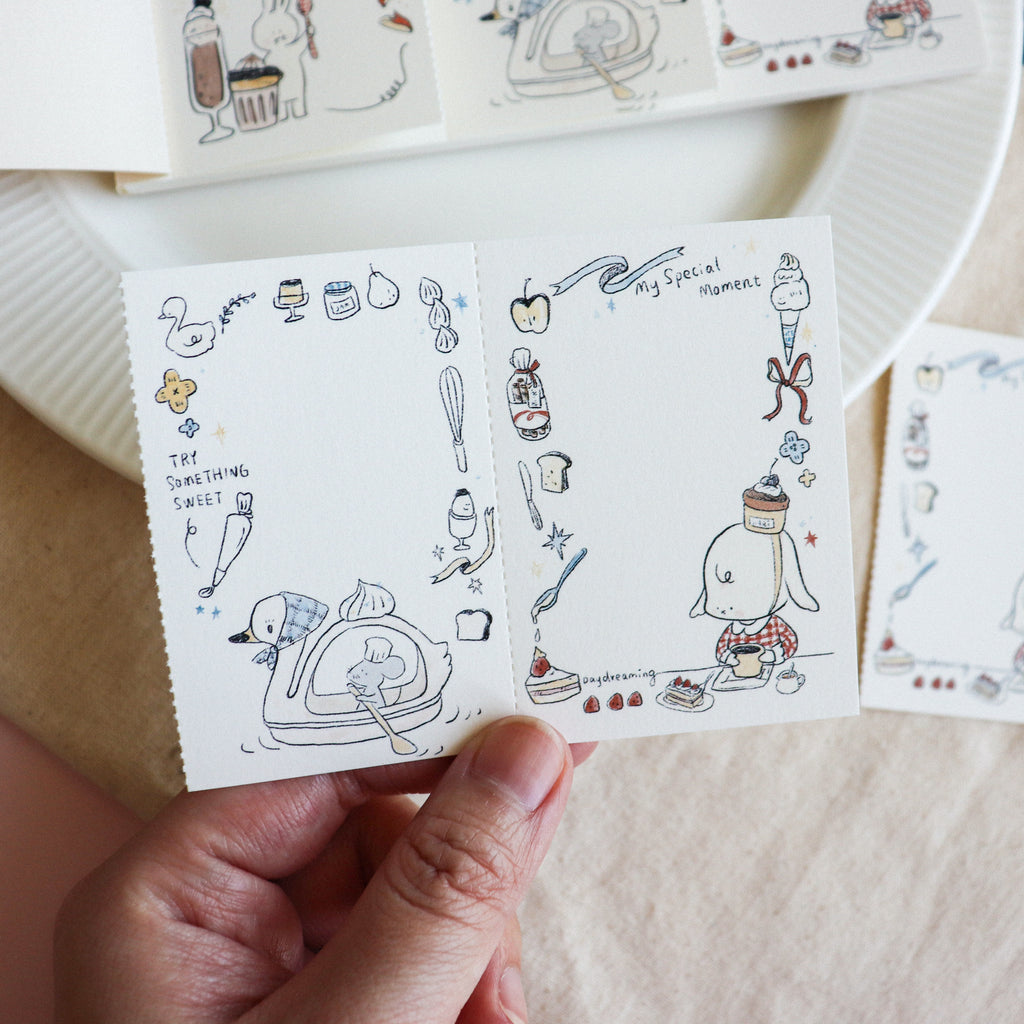 【Daydream】Sweet Treats" Collection: Triple-Section Tear-off Memo