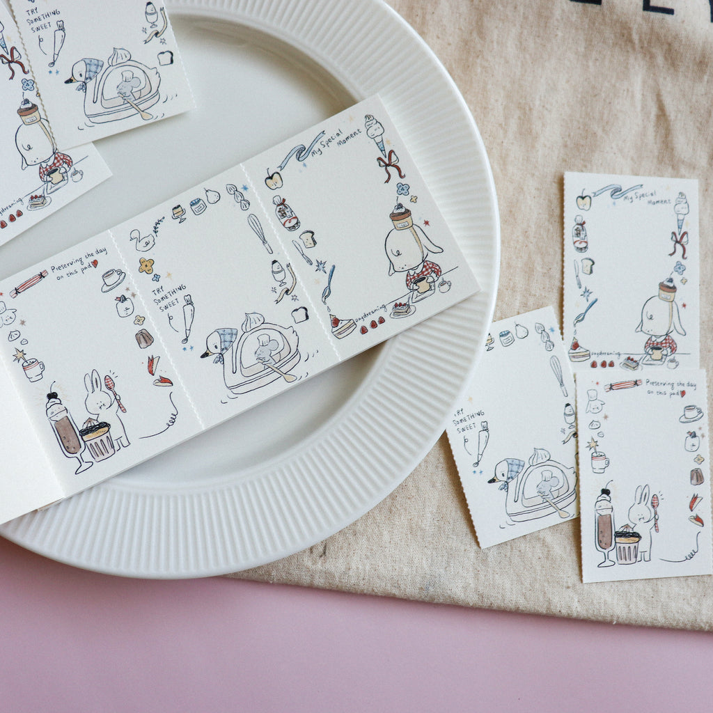 【Daydream】Sweet Treats" Collection: Triple-Section Tear-off Memo