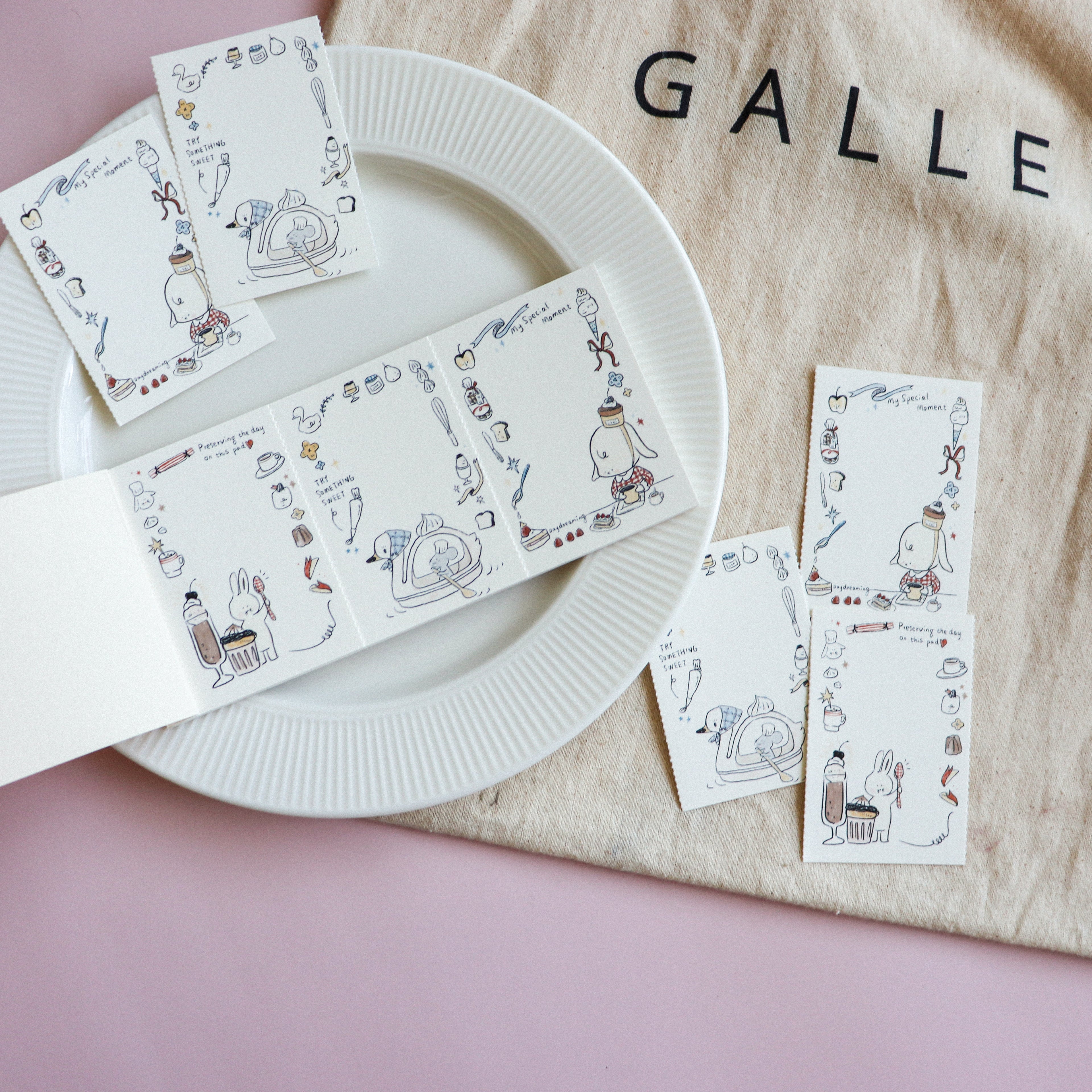 【Daydream】Sweet Treats" Collection: Triple-Section Tear-off Memo