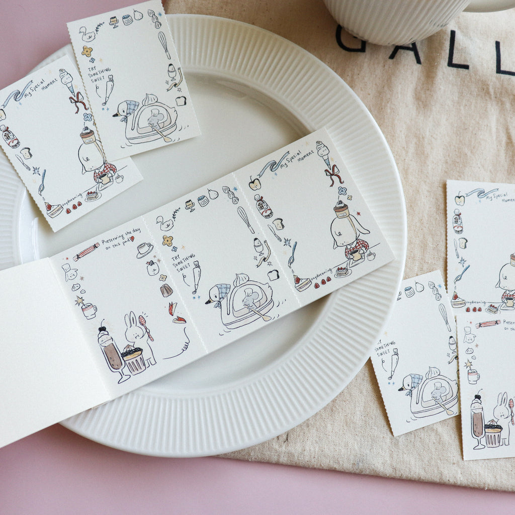 【Daydream】Sweet Treats" Collection: Triple-Section Tear-off Memo