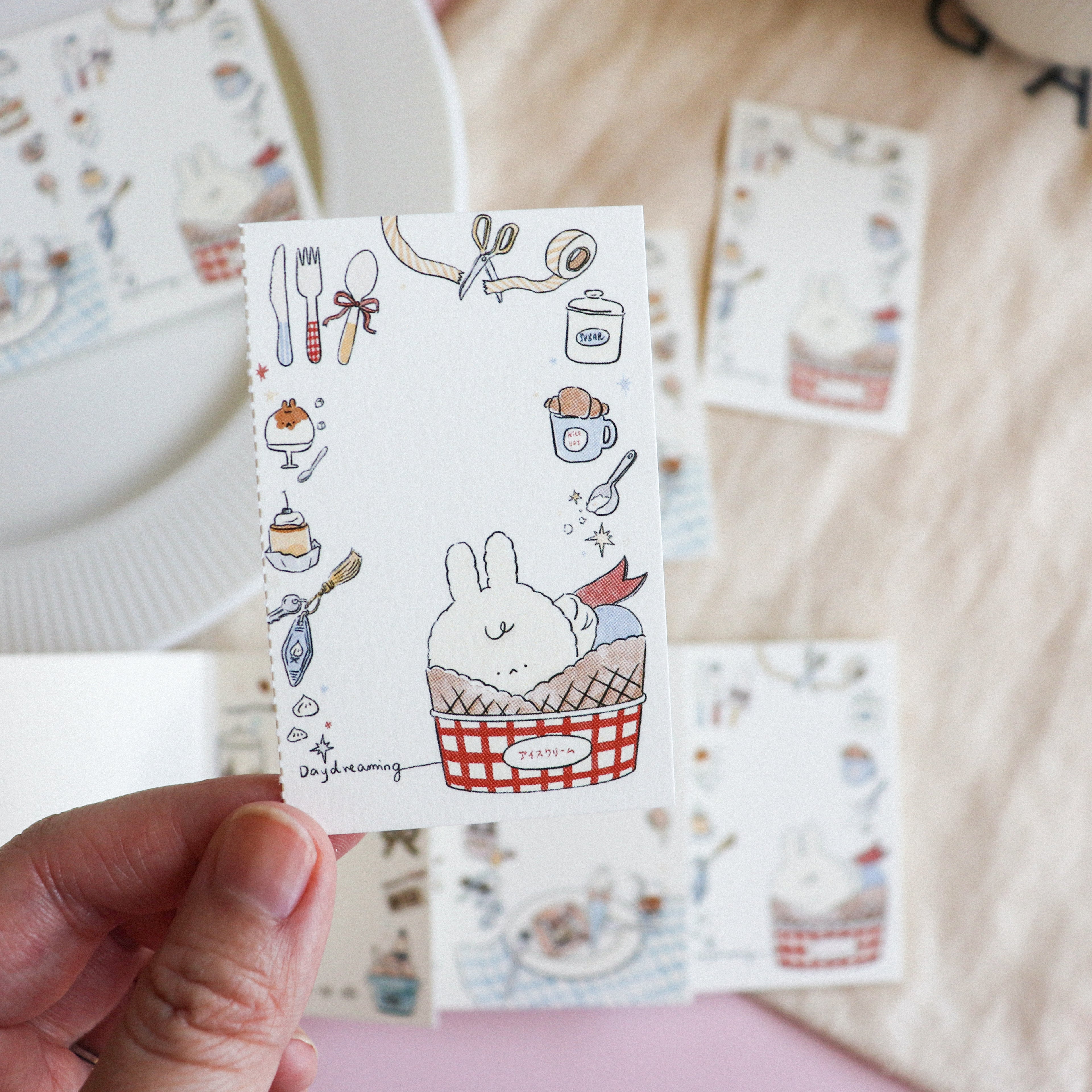 【Daydream】Sweet Treats" Collection: Triple-Section Tear-off Memo