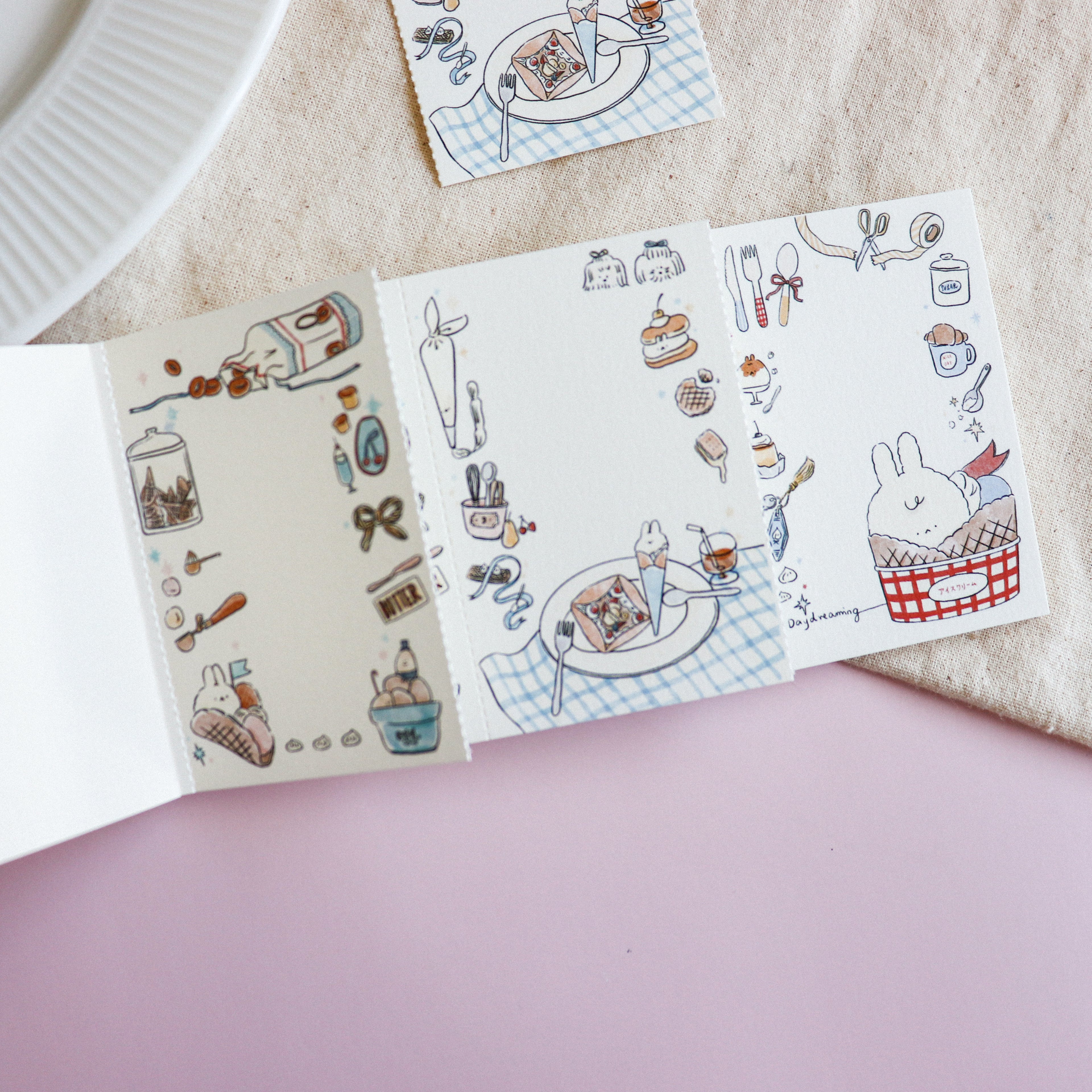 【Daydream】Sweet Treats" Collection: Triple-Section Tear-off Memo