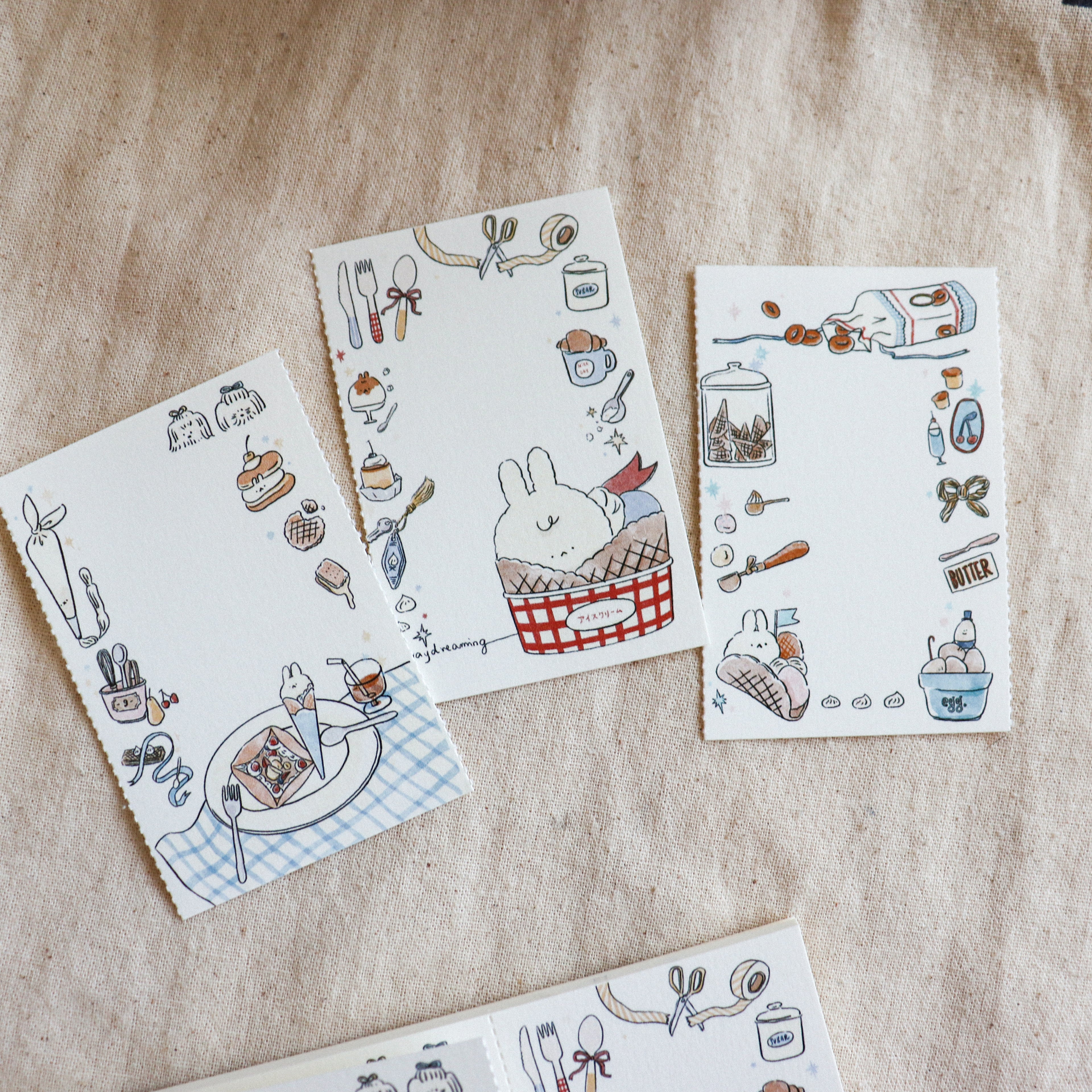 【Daydream】Sweet Treats" Collection: Triple-Section Tear-off Memo
