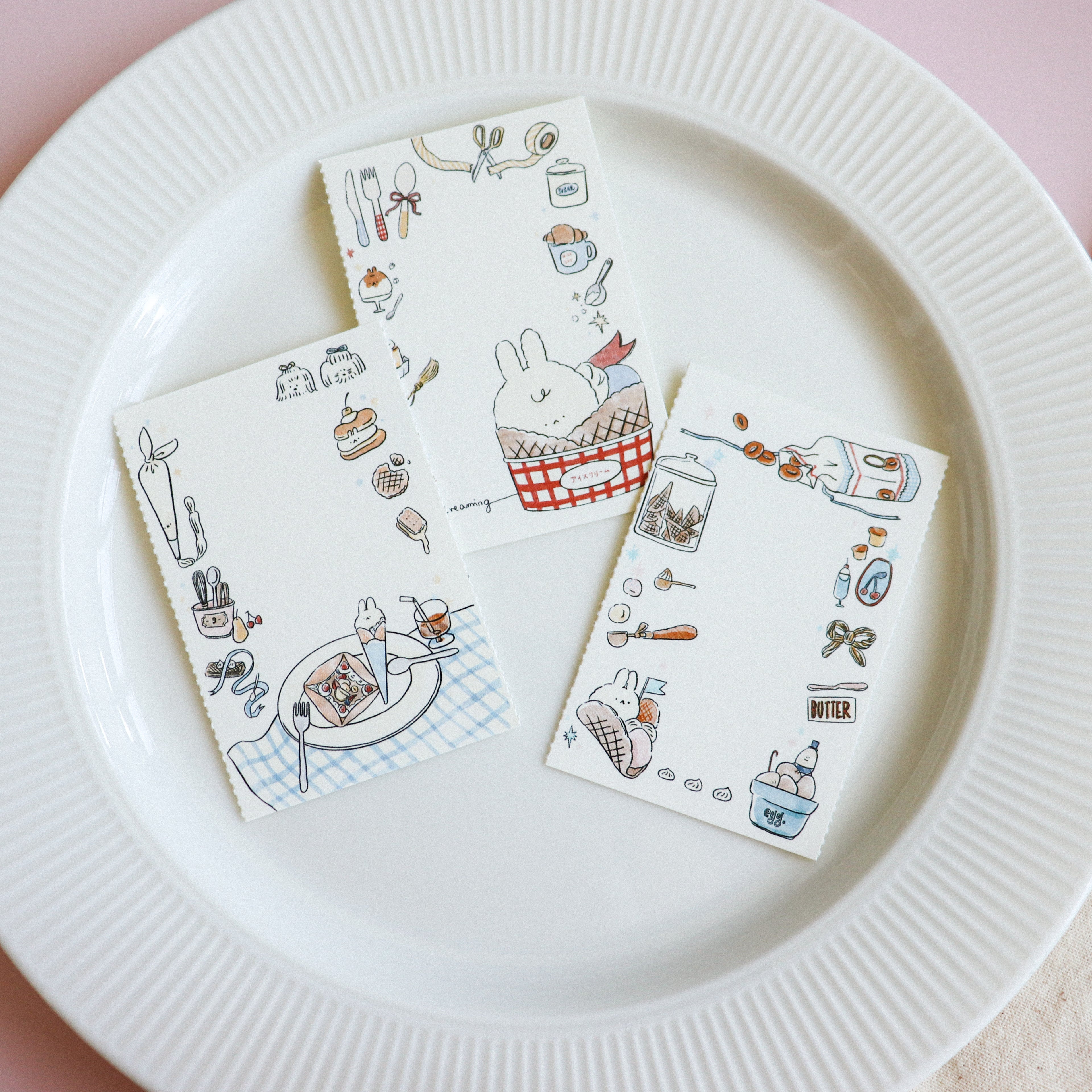 【Daydream】Sweet Treats" Collection: Triple-Section Tear-off Memo