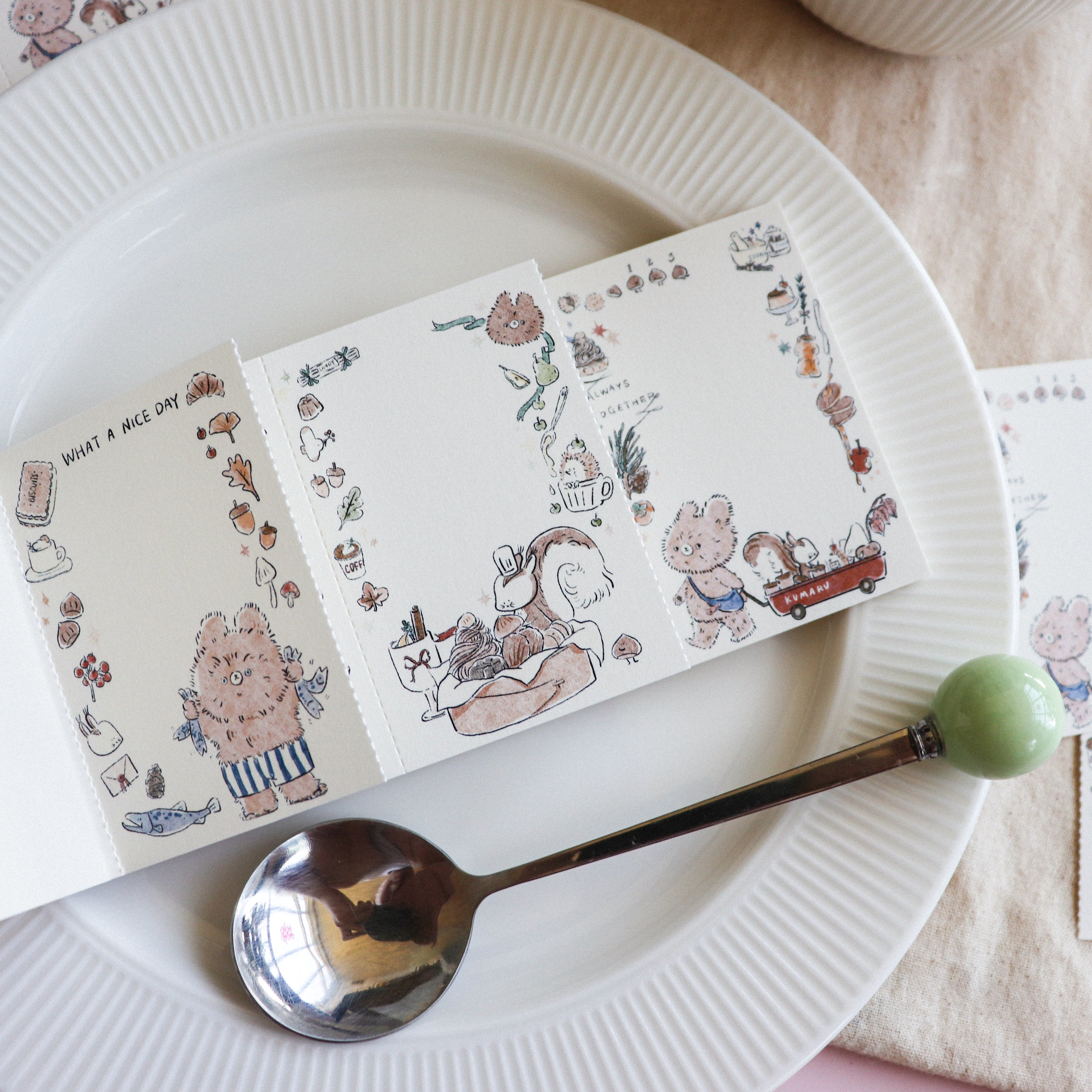 【Daydream】Sweet Treats" Collection: Triple-Section Tear-off Memo