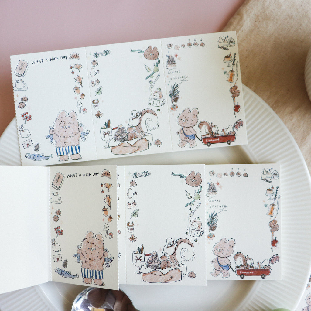 【Daydream】Sweet Treats" Collection: Triple-Section Tear-off Memo