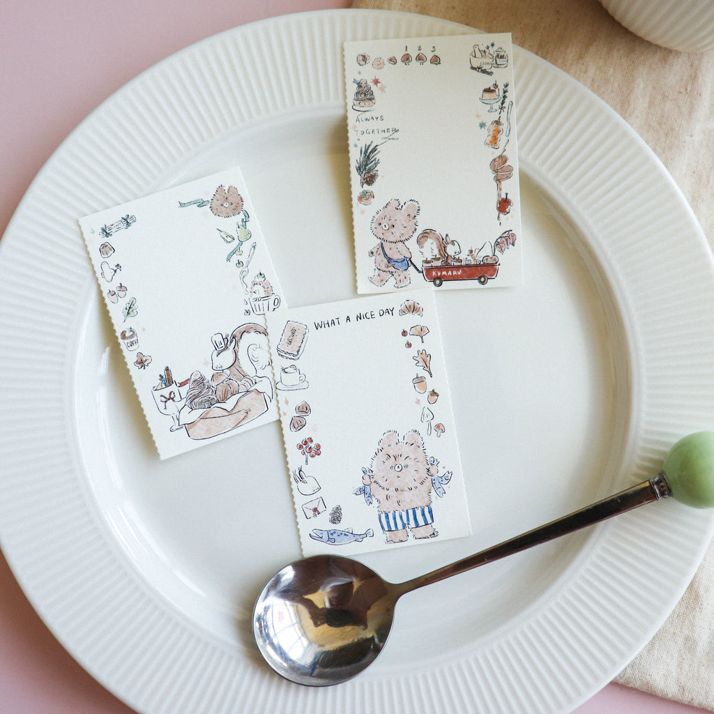 【Daydream】Sweet Treats" Collection: Triple-Section Tear-off Memo