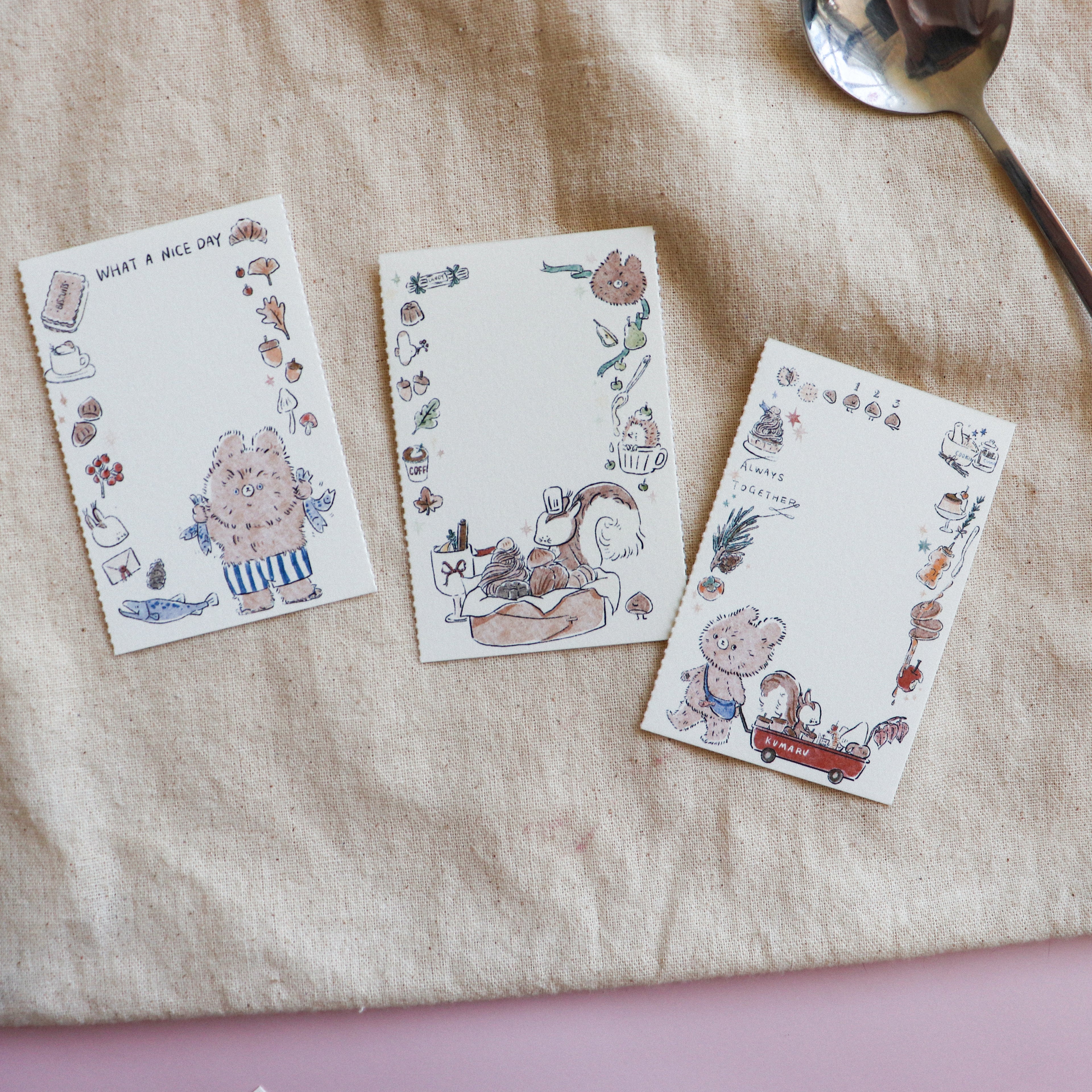 【Daydream】Sweet Treats" Collection: Triple-Section Tear-off Memo