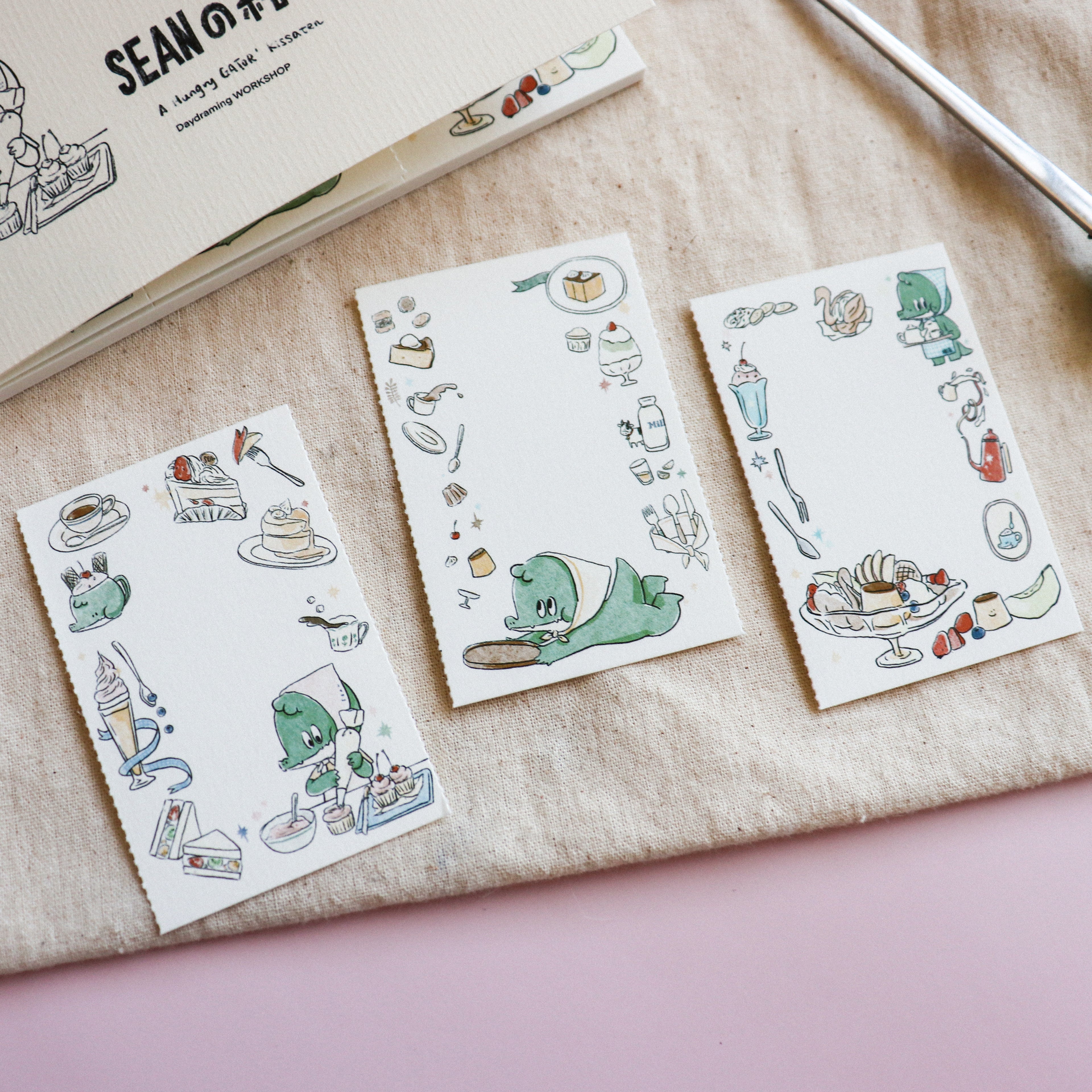 【Daydream】Sweet Treats" Collection: Triple-Section Tear-off Memo