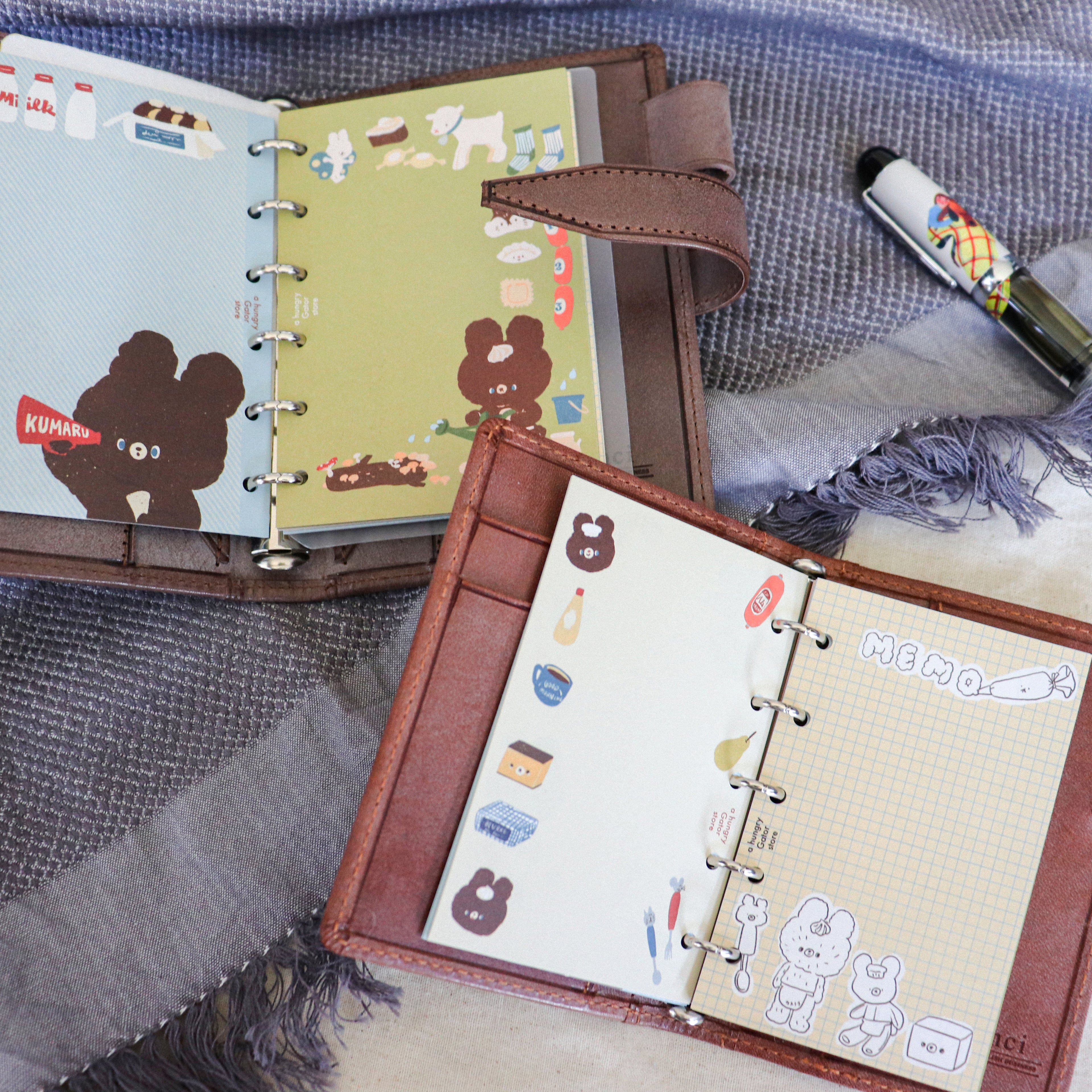 【Daydream】- Spring Series Loose Leaf Refills: Kumaru Bear Collection