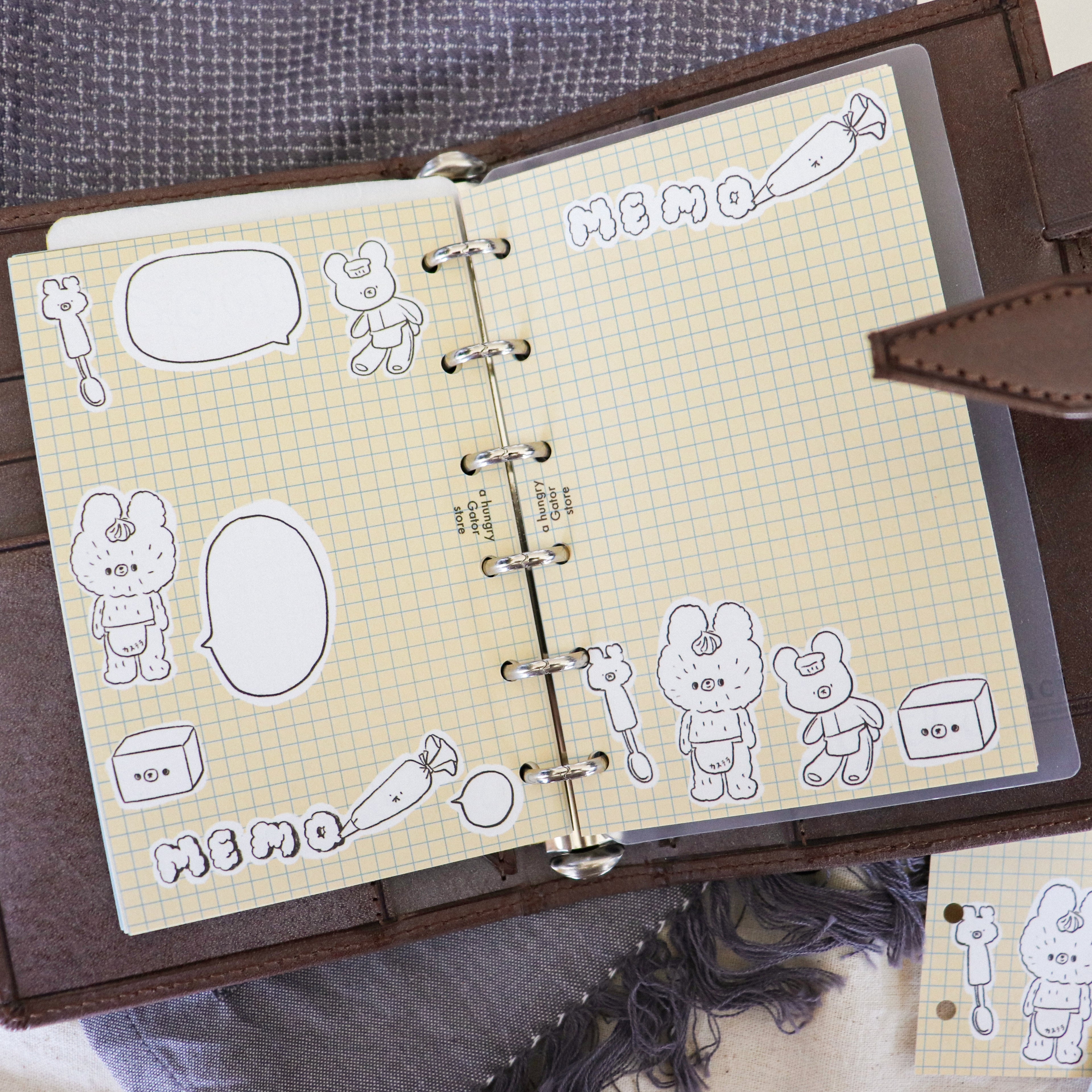 【Daydream】- Spring Series Loose Leaf Refills: Kumaru Bear Collection