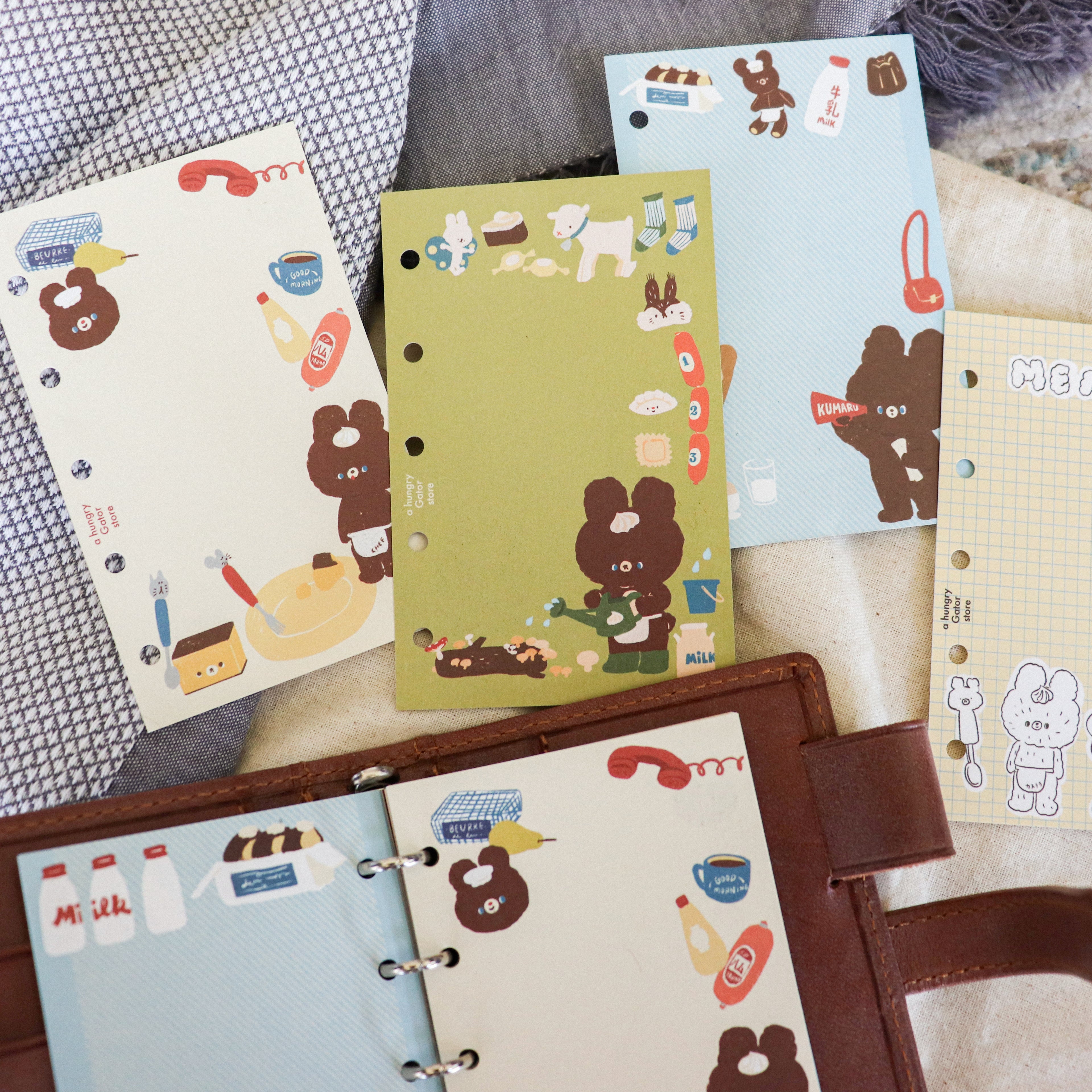 【Daydream】- Spring Series Loose Leaf Refills: Kumaru Bear Collection