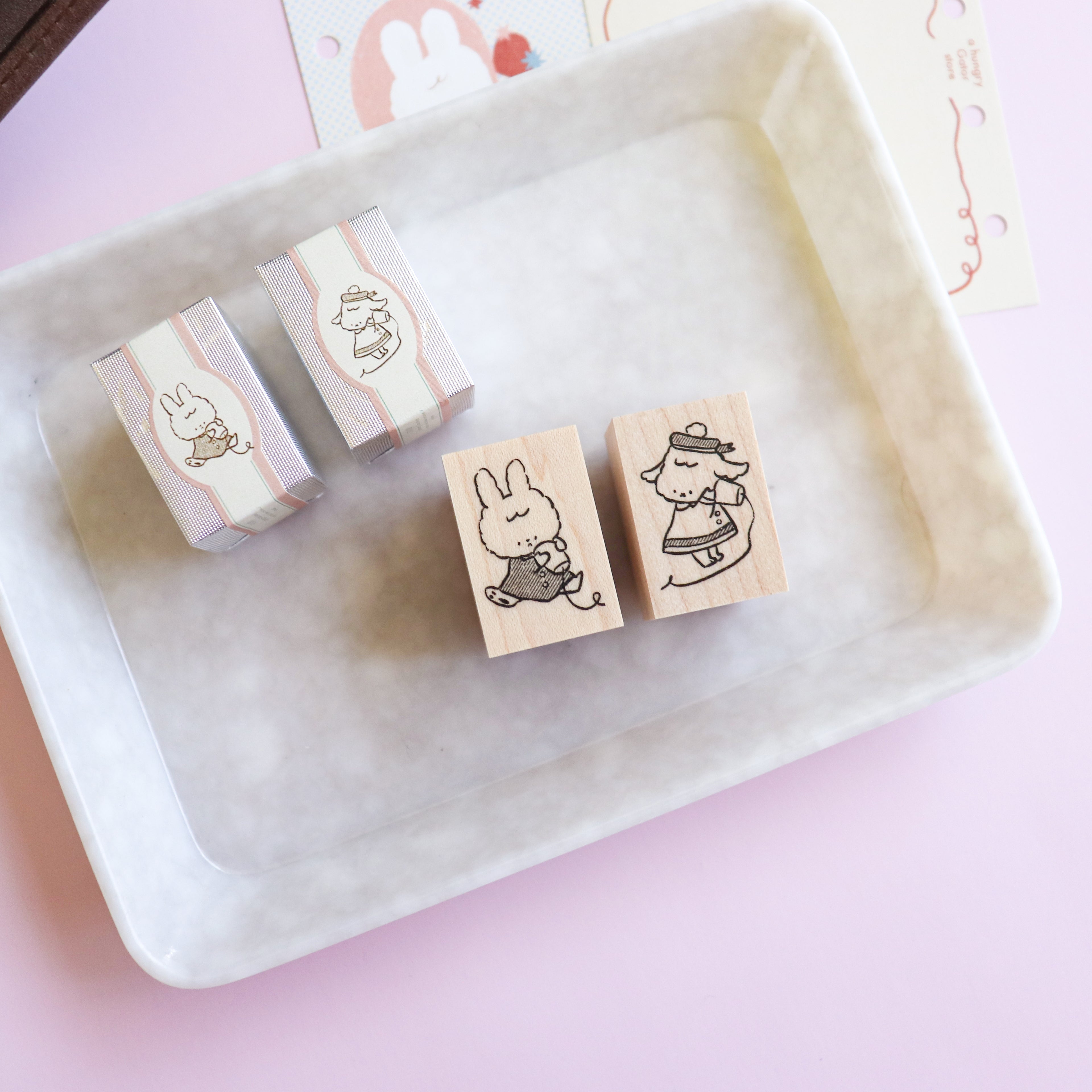 【Daydream】Wood Rubber Stamp- Connected by Whispers