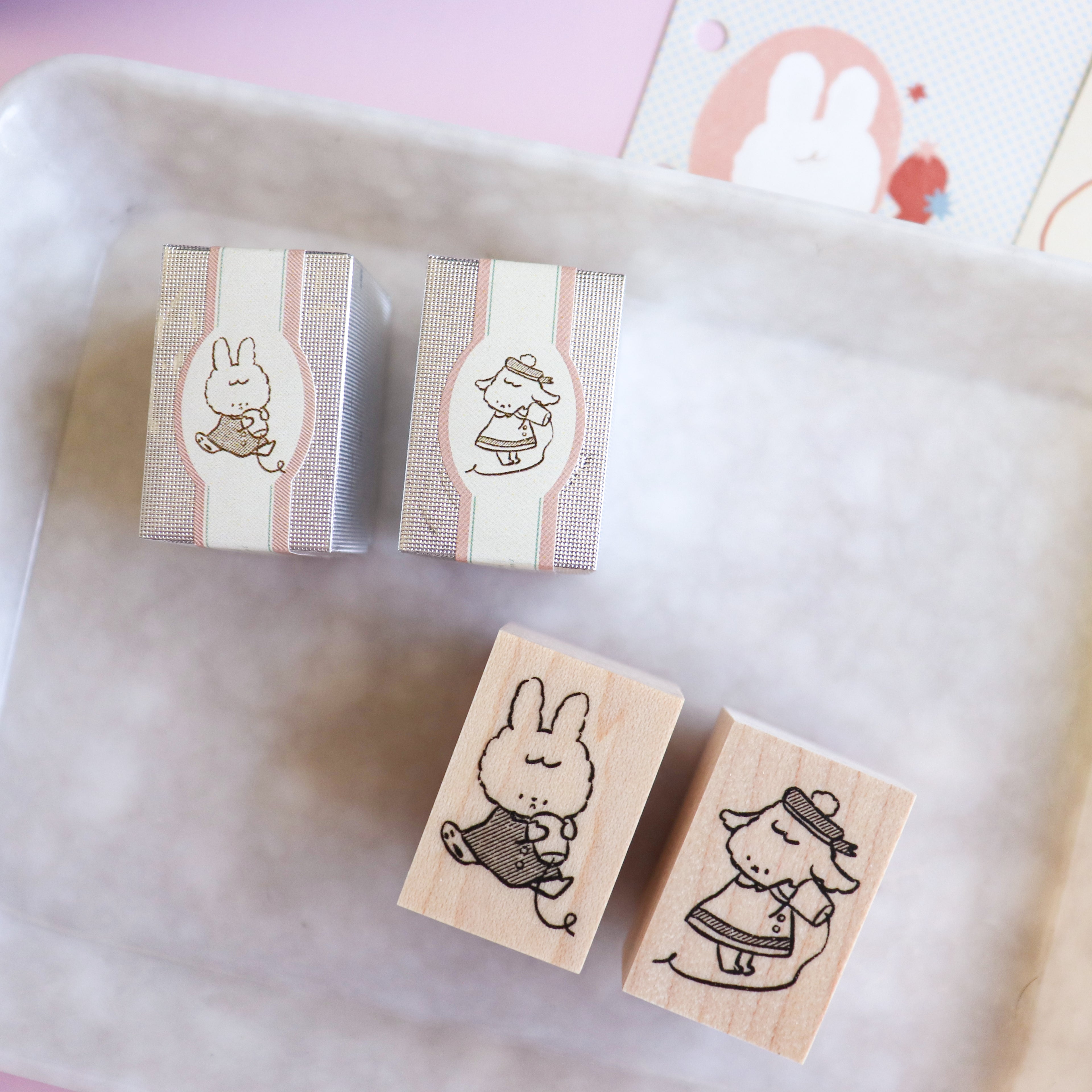 【Daydream】Wood Rubber Stamp- Connected by Whispers
