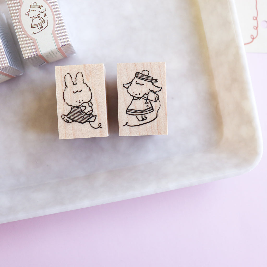 【Daydream】Wood Rubber Stamp- Connected by Whispers