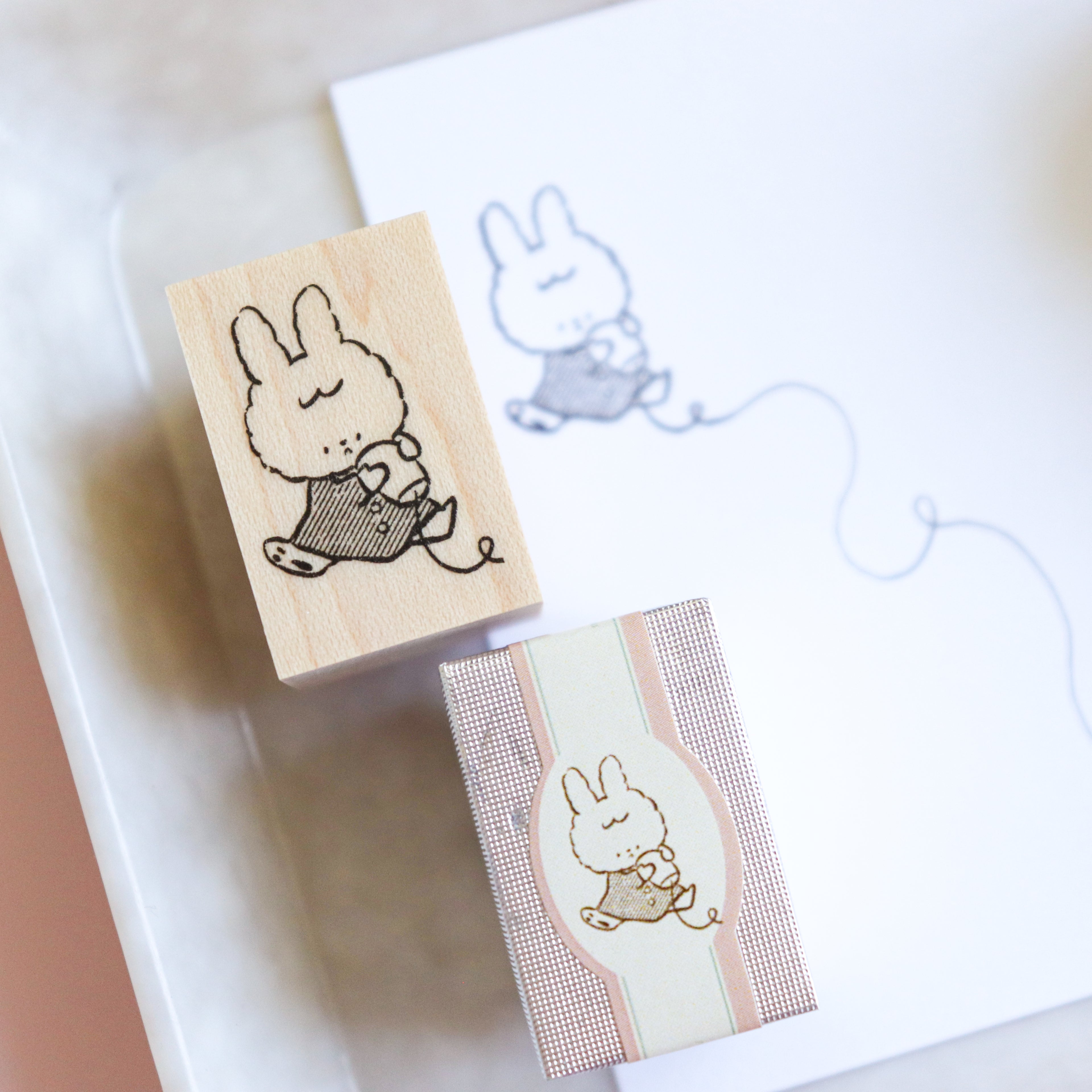 【Daydream】Wood Rubber Stamp- Connected by Whispers