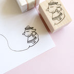 【Daydream】Wood Rubber Stamp- Connected by Whispers
