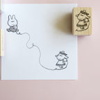 【Daydream】Wood Rubber Stamp- Connected by Whispers