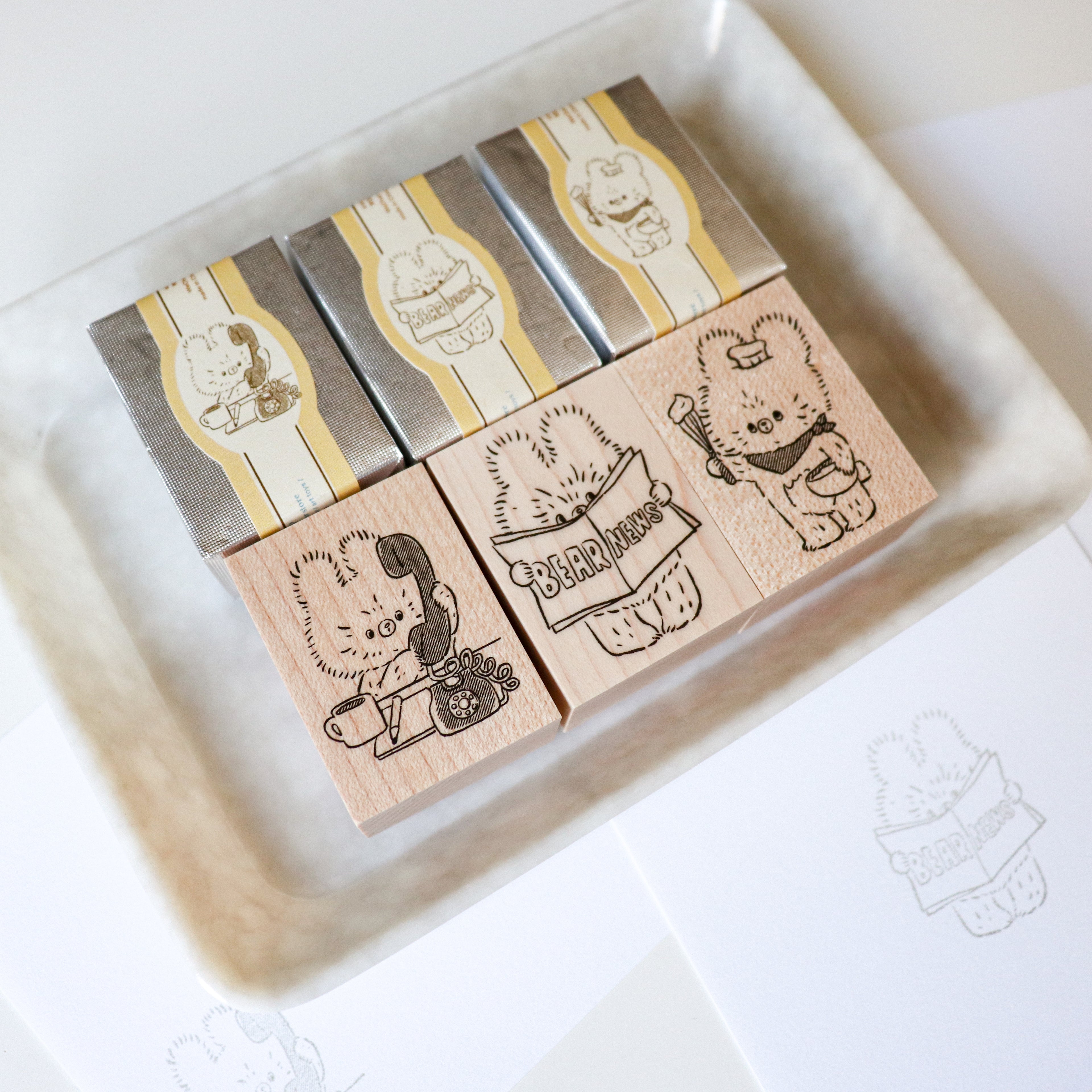 【Daydream】Kumaru Wood Rubber Stamp