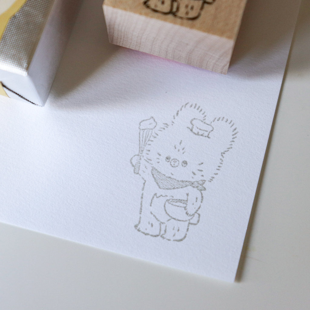 【Daydream】Kumaru Wood Rubber Stamp