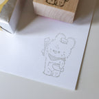 【Daydream】Kumaru Wood Rubber Stamp
