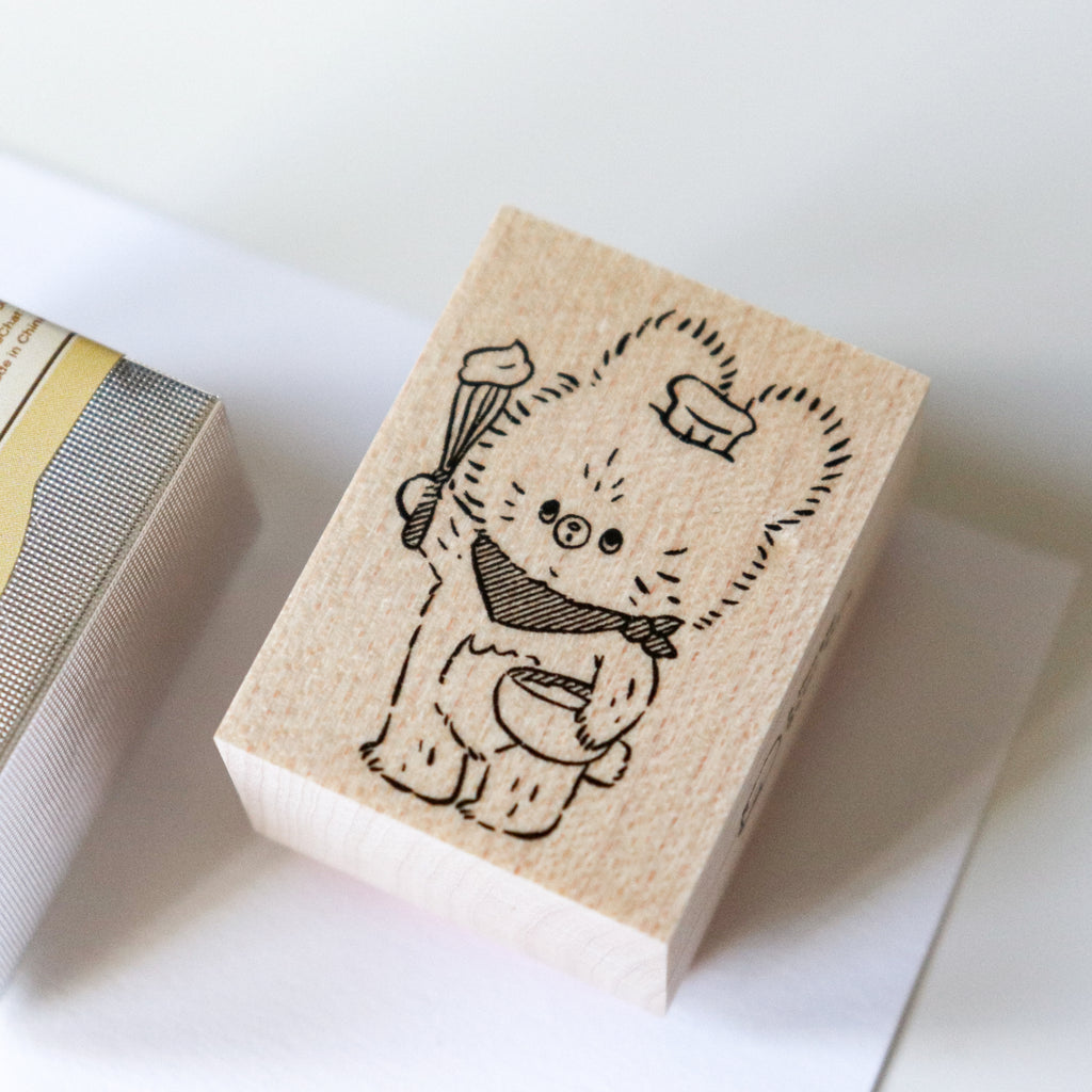 【Daydream】Kumaru Wood Rubber Stamp