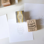 【Daydream】Kumaru Wood Rubber Stamp