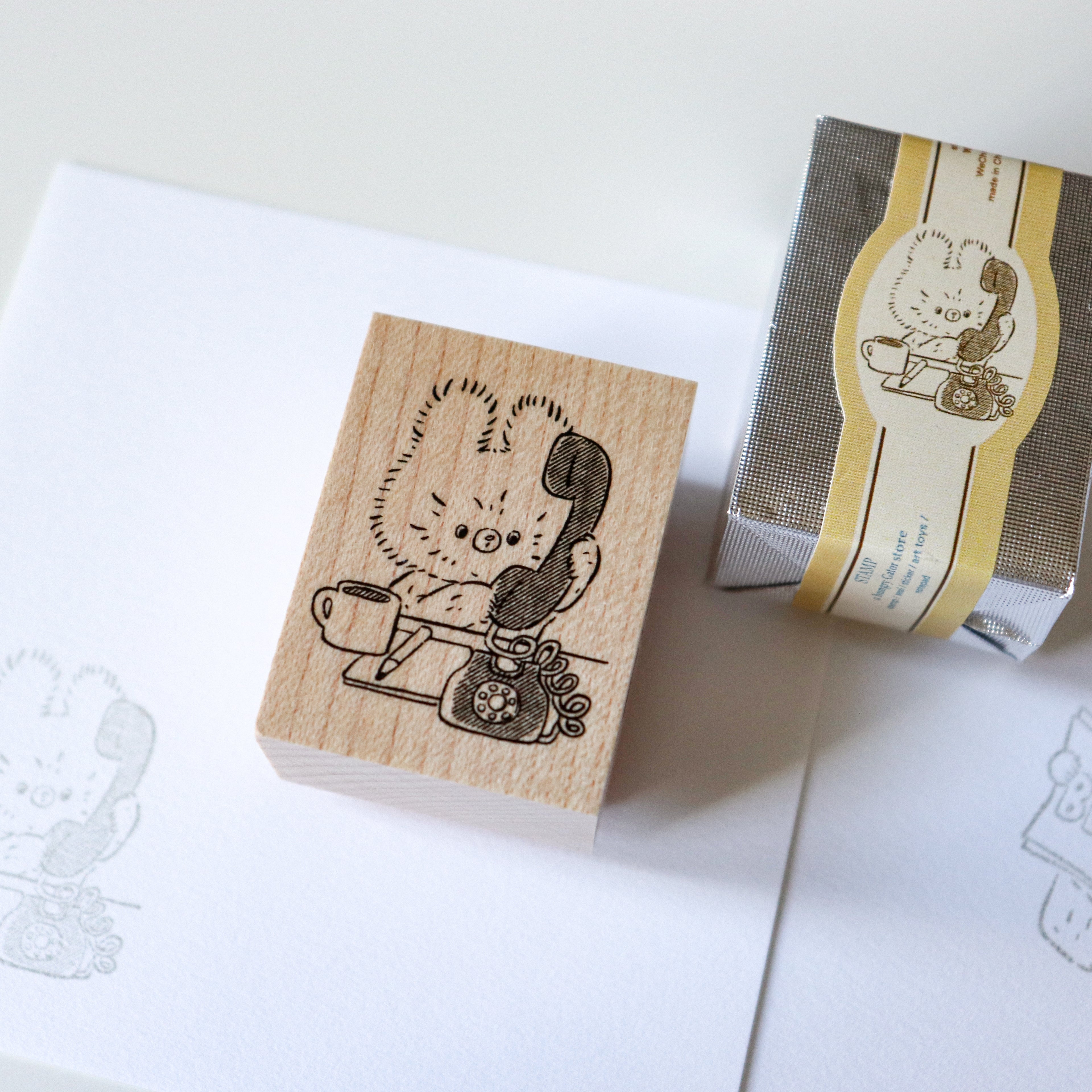 【Daydream】Kumaru Wood Rubber Stamp