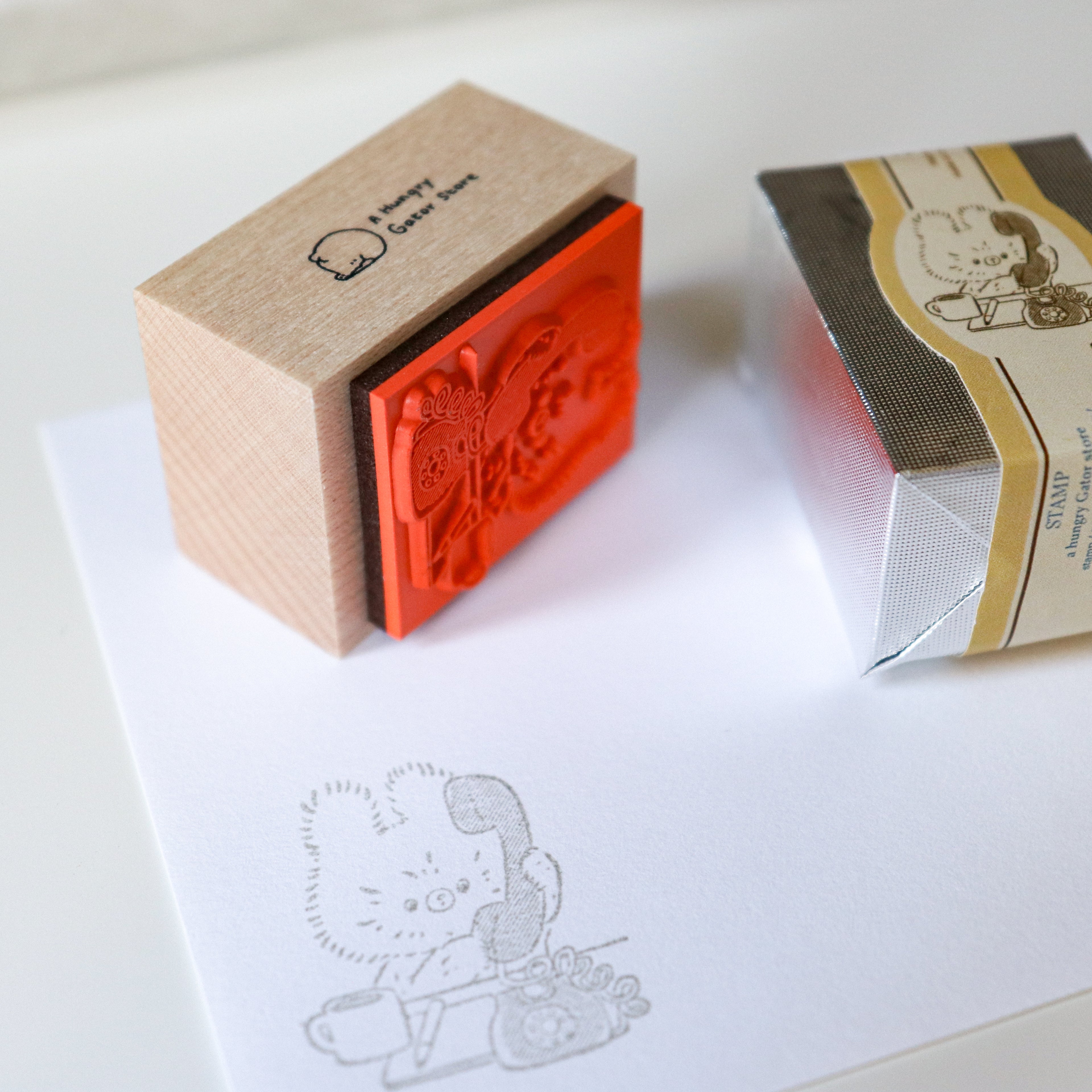 【Daydream】Kumaru Wood Rubber Stamp