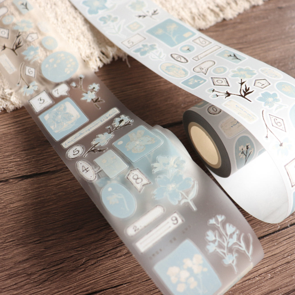 【Freckle Tea】 Daily Season Collection- Die-Cut Tape- Blue Mist