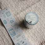 【Freckle Tea】 Daily Season Collection- Die-Cut Tape- Blue Mist