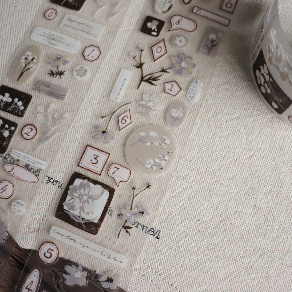 【Freckle Tea】Daily Season Collection- Kiss-cut Tape- Withered Warmth