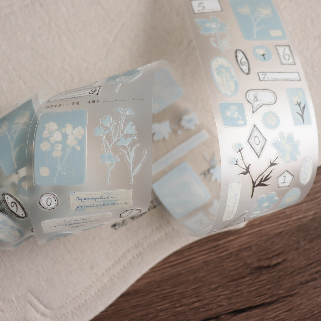 【Freckle Tea】 Daily Season Collection- Die-Cut Tape- Blue Mist