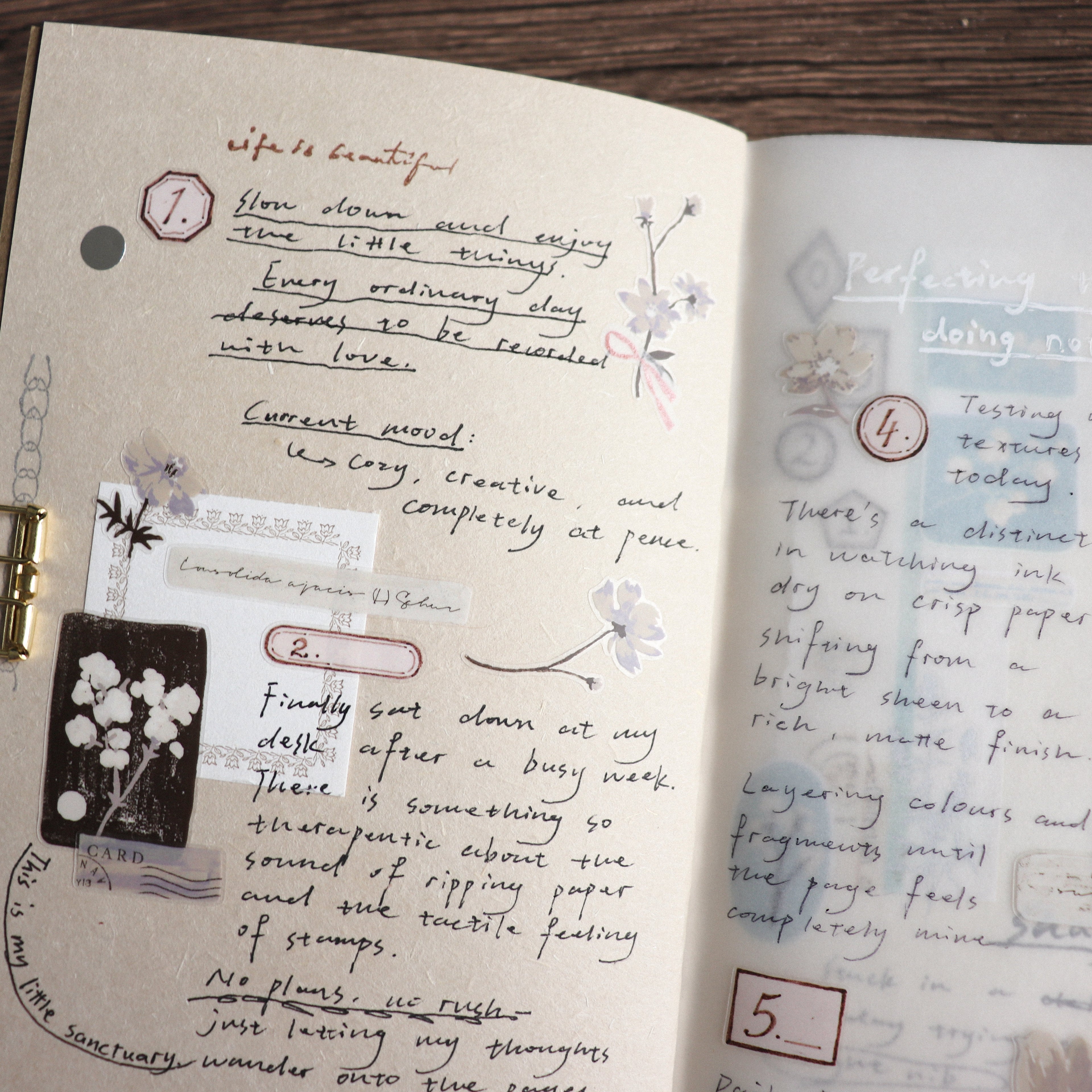 【Freckle Tea】Daily Season Collection- Kiss-cut Tape- Withered Warmth