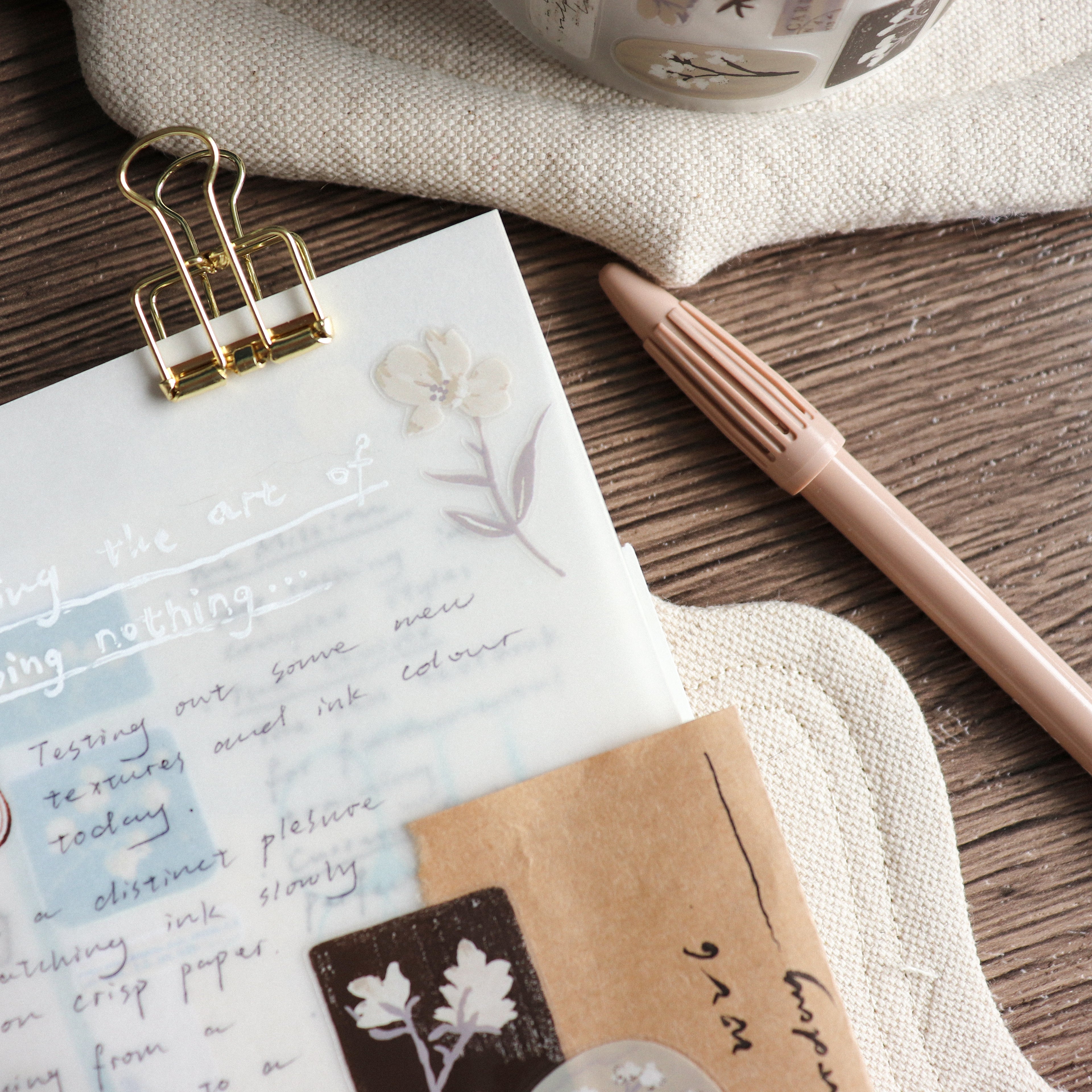 【Freckle Tea】Daily Season Collection- Kiss-cut Tape- Withered Warmth