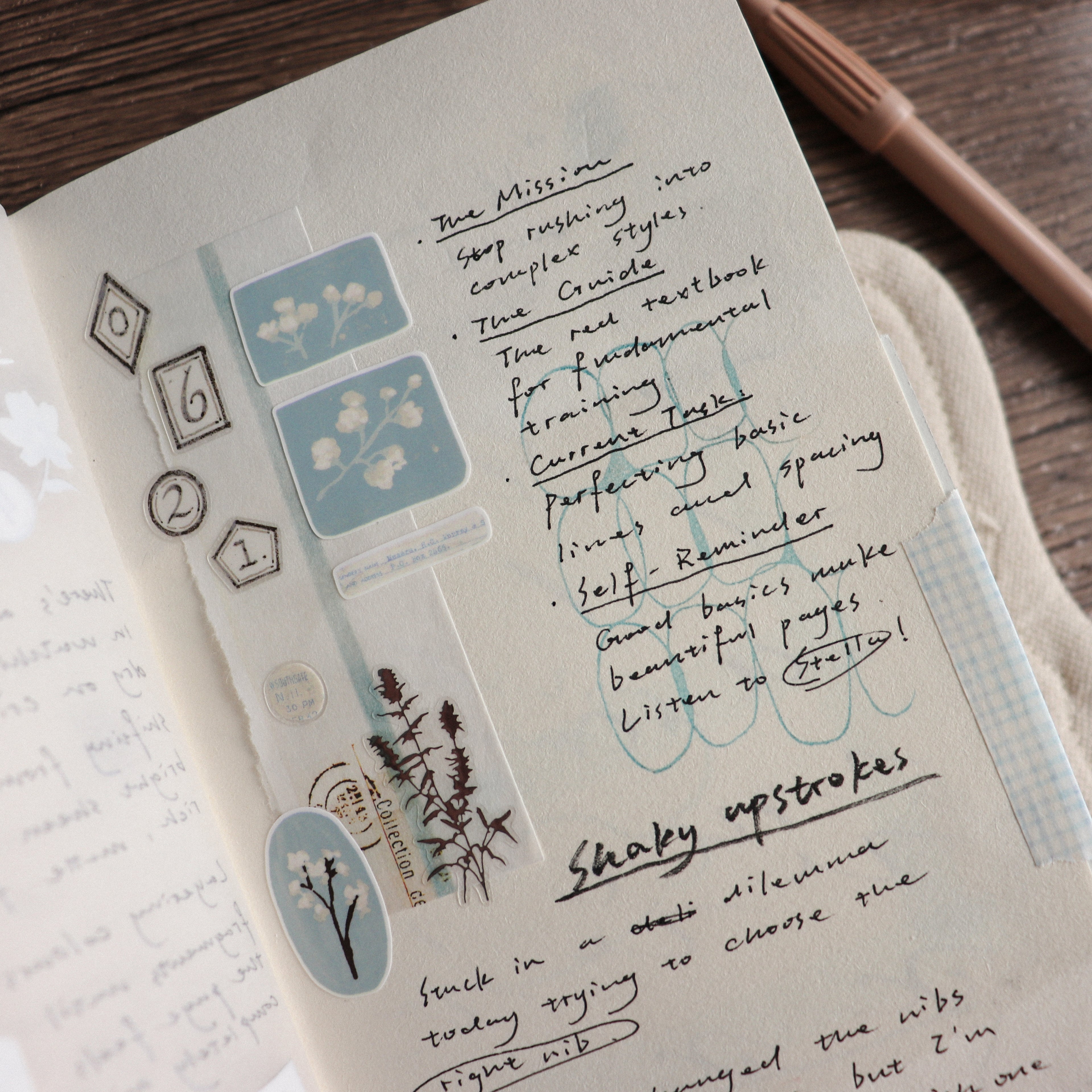 【Freckle Tea】 Daily Season Collection- Die-Cut Tape- Blue Mist