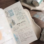 【Freckle Tea】 Daily Season Collection- Die-Cut Tape- Blue Mist