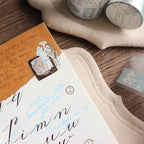 【Freckle Tea】 Daily Season Collection- Die-Cut Tape- Blue Mist