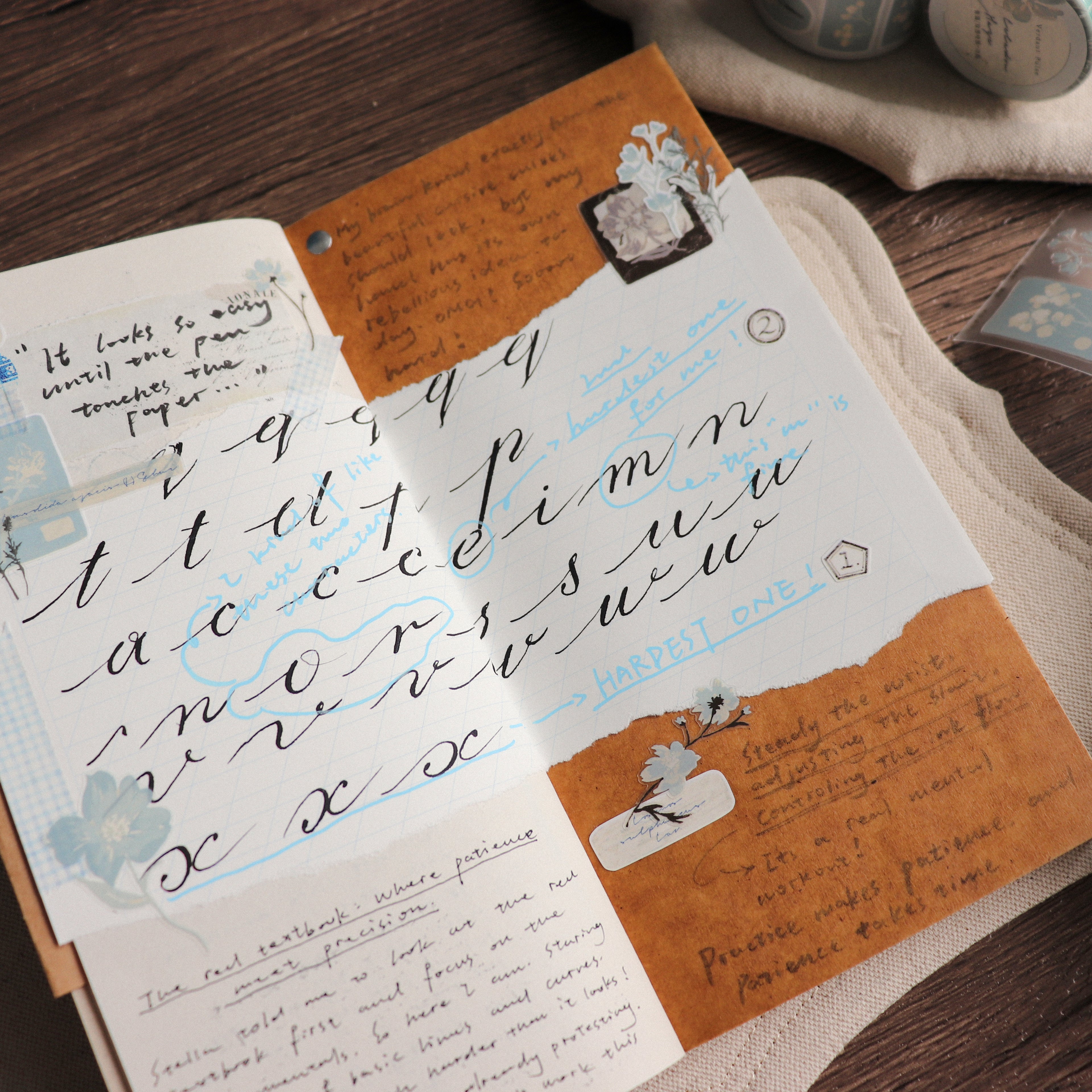 【Freckle Tea】 Daily Season Collection- Die-Cut Tape- Blue Mist