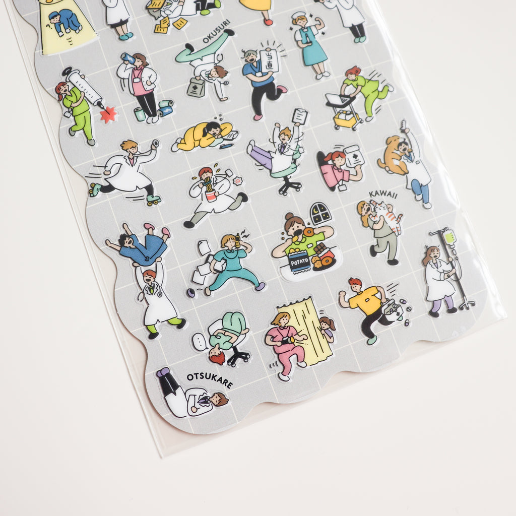 Mind Wave- Comical Life Stickers- Hospital