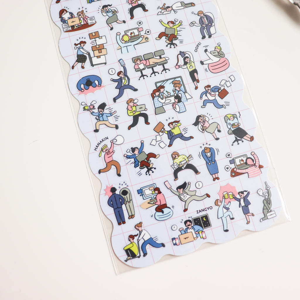 Mind Wave- Comical Life Stickers- Office