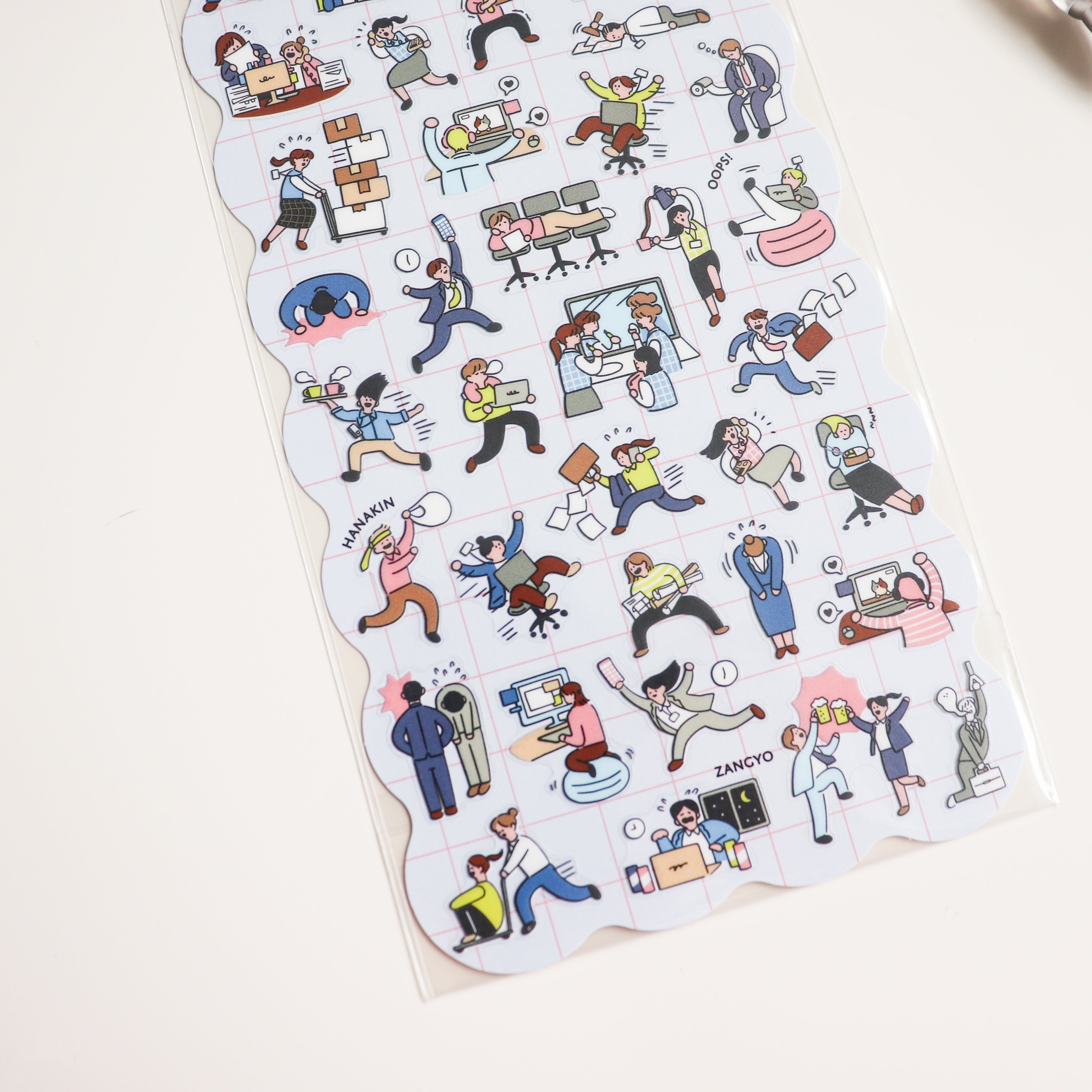 Mind Wave- Comical Life Stickers- Office