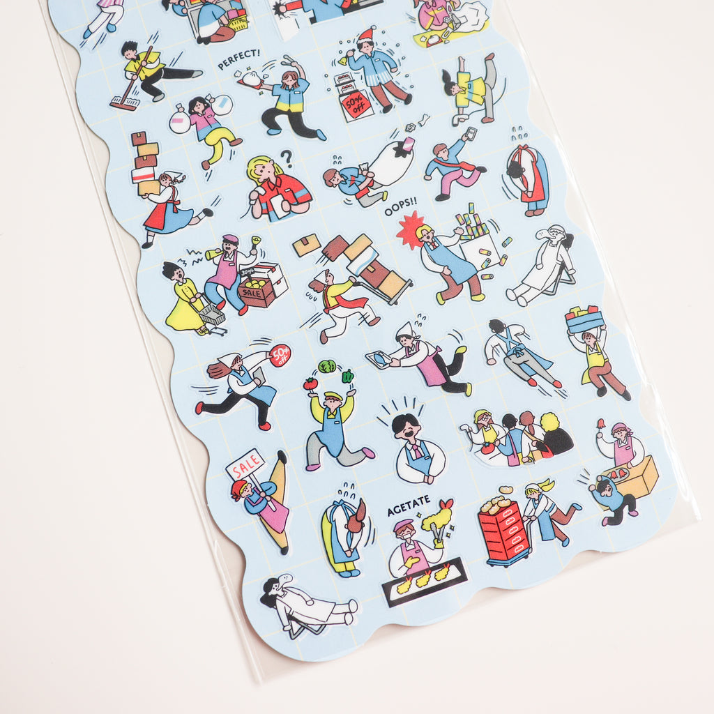 Mind Wave- Comical Life Stickers- Shop