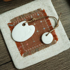 【Snow Joe】Journal Acc- Water Color Ceremic Charm Set- White