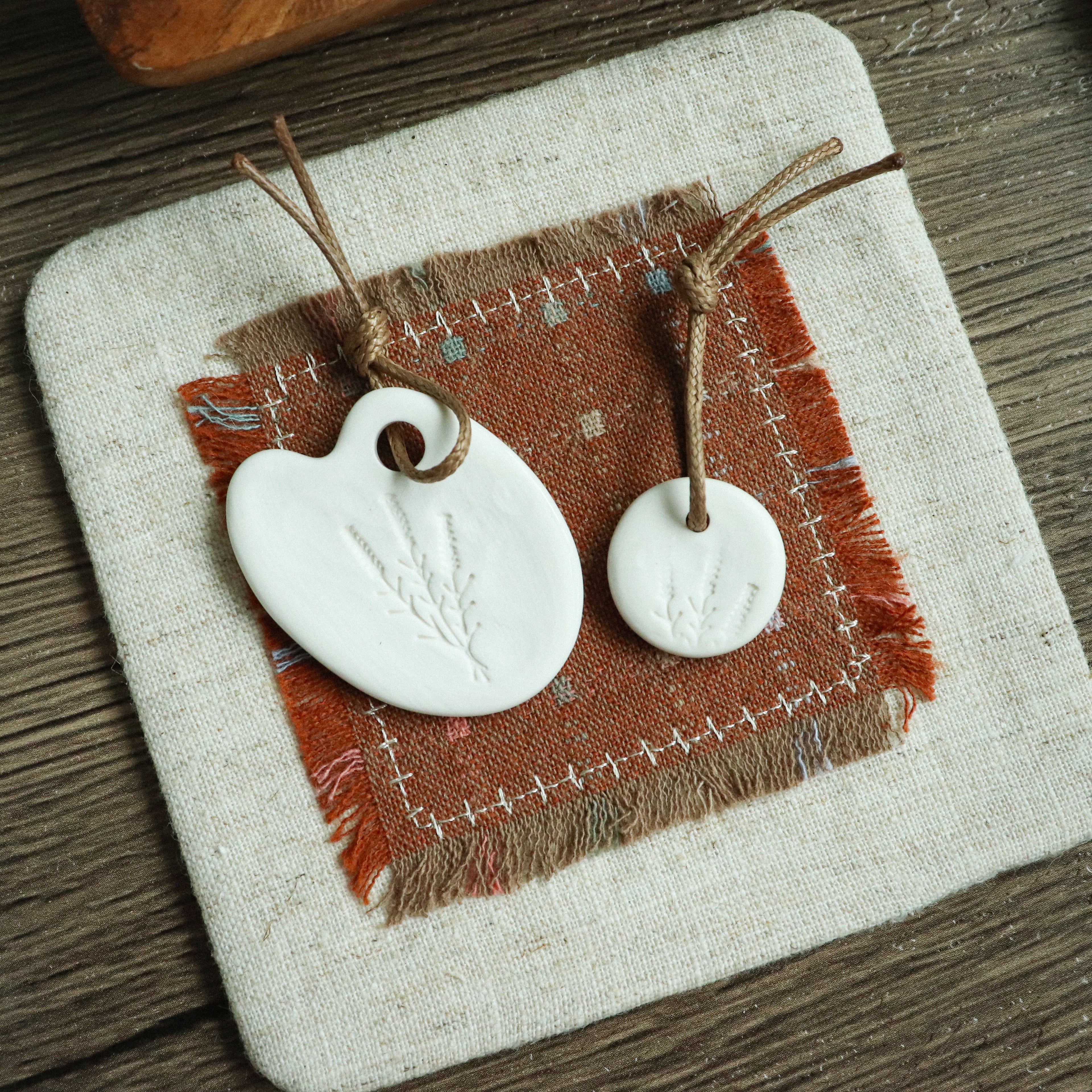 【Snow Joe】Journal Acc- Water Color Ceremic Charm Set- White