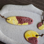 【Snow Joe】Journal Acc- One of a Kind Water Color Ceremic Charm Set