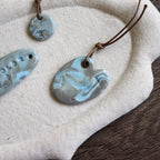 【Snow Joe】Journal Acc- One of a Kind Water Color Ceremic Charm Set