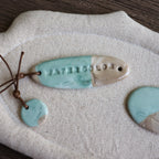 【Snow Joe】Journal Acc- One of a Kind Water Color Ceremic Charm Set